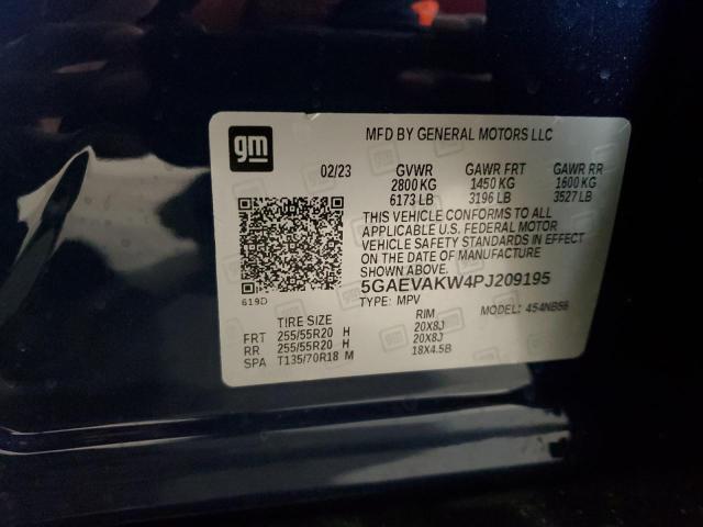 5GAEVAKW4PJ209195 - 2023 BUICK ENCLAVE ESSENCE 蓝色 照片 13