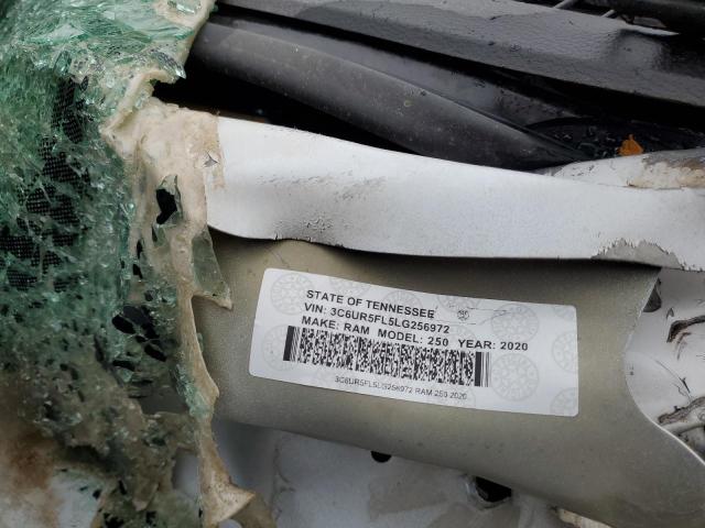 3C6UR5FL5LG256972 - 2020 RAM 2500 LARAMIE Սպիտակ լուսանկար 12
