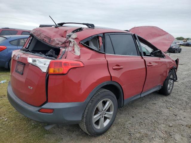 2T3WFREV0FW167254 - 2015 TOYOTA RAV4 XLE RED photo 3