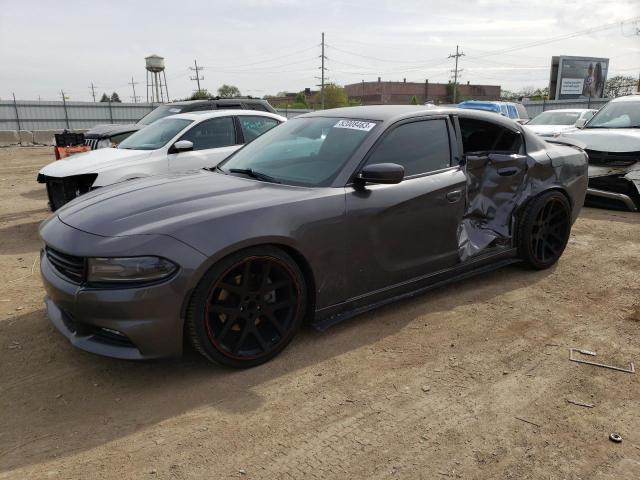 2C3CDXCT4FH851940 - 2015 DODGE CHARGER R/T GRAY photo 1