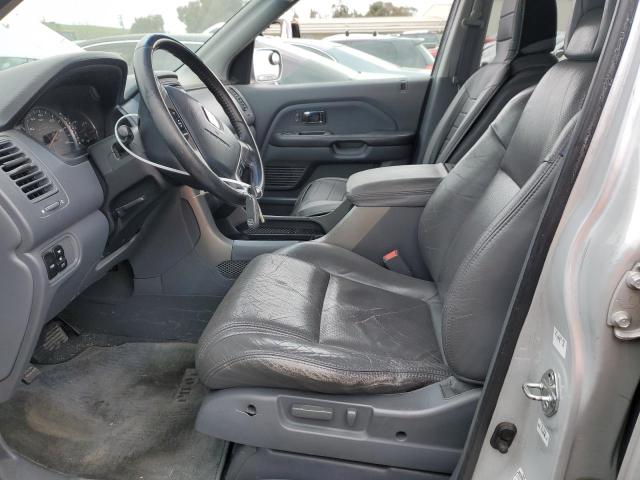 2HKYF18613H585629 - 2003 HONDA PILOT EXL SILVER photo 7