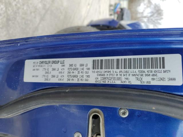 1C6RR7KG2FS516851 - 2015 RAM 1500 ST BLUE photo 12