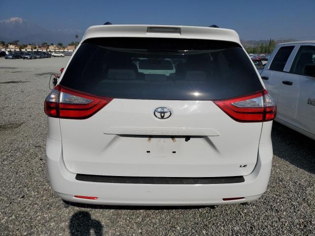 5TDKZ3DCXHS804271 - 2017 TOYOTA SIENNA LE WHITE photo 6