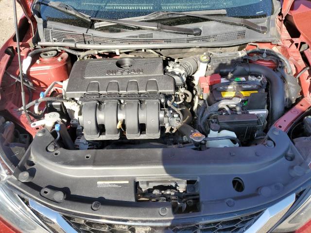 3N1AB7AP1HY221873 - 2017 NISSAN SENTRA S RED photo 11