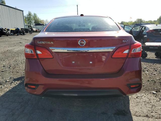 3N1AB7AP1HY221873 - 2017 NISSAN SENTRA S RED photo 6