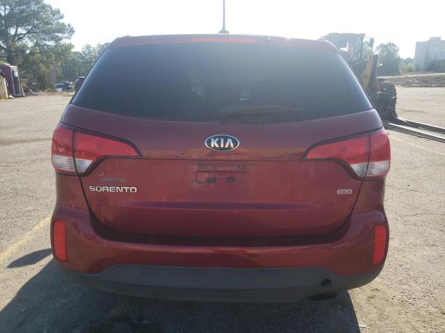 5XYKT3A69FG655409 - 2015 KIA SORENTO EX LX BURGUNDY photo 6