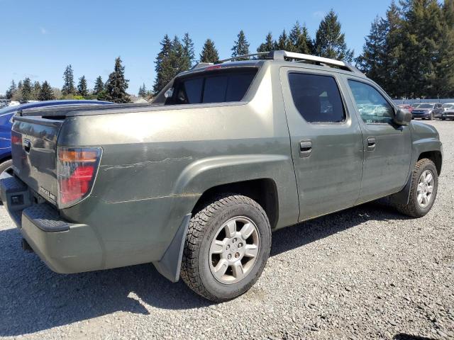 2HJYK16556H509071 - 2006 HONDA RIDGELINE RTL GREEN photo 3