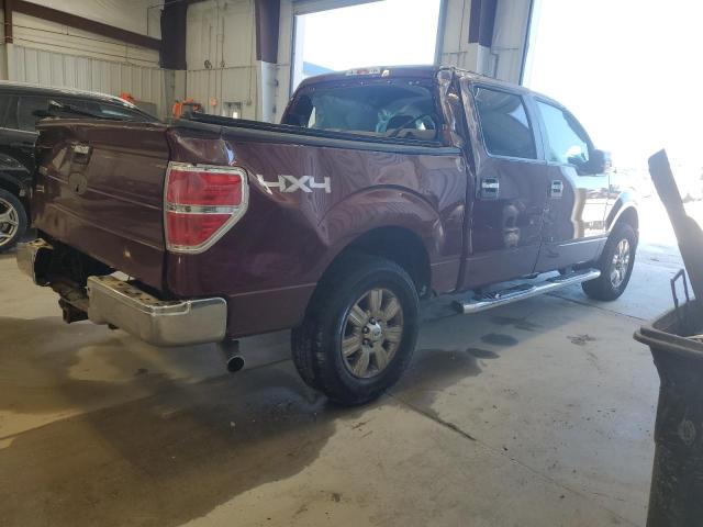 1FTEW1E86AFD75026 - 2010 FORD F150 SUPERCREW MAROON photo 3