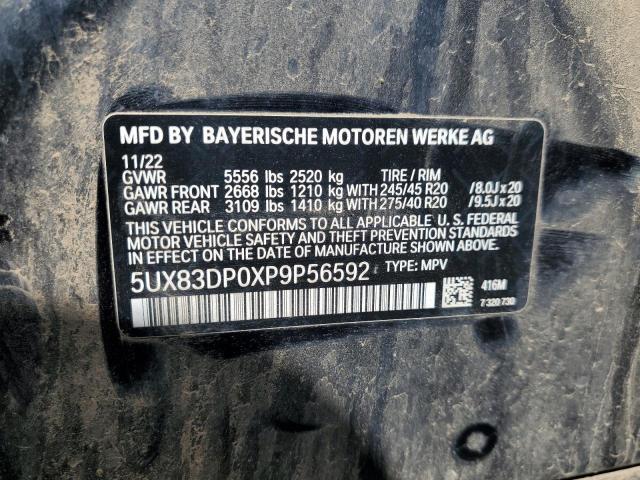 5UX83DP0XP9P56592 - 2023 BMW X3 M40I BLUE photo 13