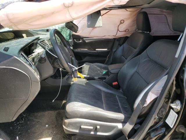 2HGFB2F9XEH558853 - 2014 HONDA CIVIC EXL შავი ფოტო 7