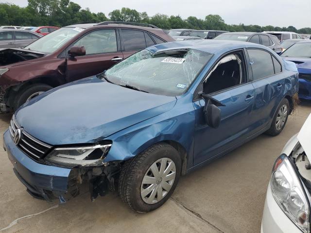 3VW2K7AJ4FM343836 - 2015 VOLKSWAGEN JETTA BASE 蓝色 照片 1