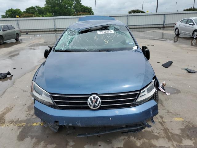 3VW2K7AJ4FM343836 - 2015 VOLKSWAGEN JETTA BASE 蓝色 照片 5