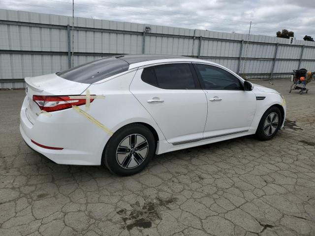 KNAGM4AD1B5007800 - 2011 KIA OPTIMA HYBRID WHITE photo 3