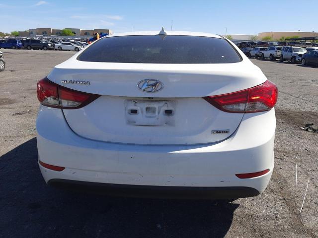 5NPDH4AE1EH467627 - 2014 HYUNDAI ELANTRA SE WHITE photo 6