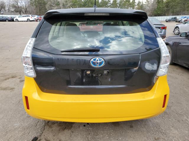 JTDZN3EU0D3263762 - 2013 TOYOTA PRIUS V BLACK photo 6