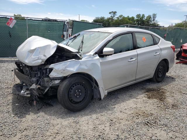 3N1AB7AP6HY242833 - 2017 NISSAN SENTRA S SILVER photo 1