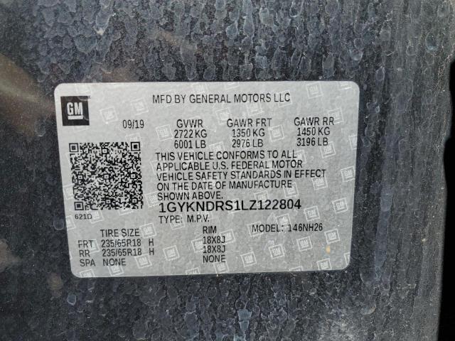 1GYKNDRS1LZ122804 - 2020 CADILLAC XT5 PREMIUM LUXURY CHARCOAL photo 13