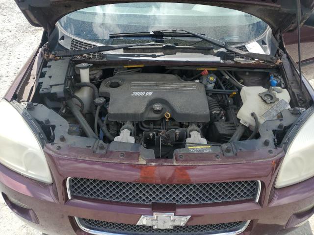 1GBDV13178D153240 - 2008 CHEVROLET UPLANDER INCOMPLETE BURGUNDY photo 12