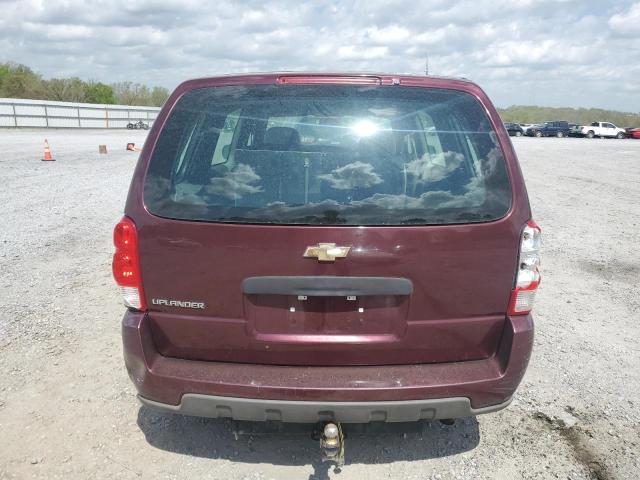 1GBDV13178D153240 - 2008 CHEVROLET UPLANDER INCOMPLETE BURGUNDY photo 6