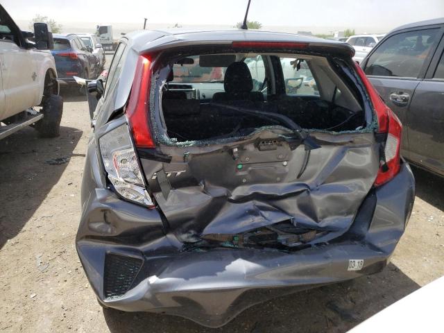 3HGGK5H5XFM787794 - 2015 HONDA FIT LX GRAY photo 6