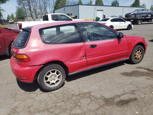 2HGEH2370PH535453 - 1993 HONDA CIVIC VX RED photo 3