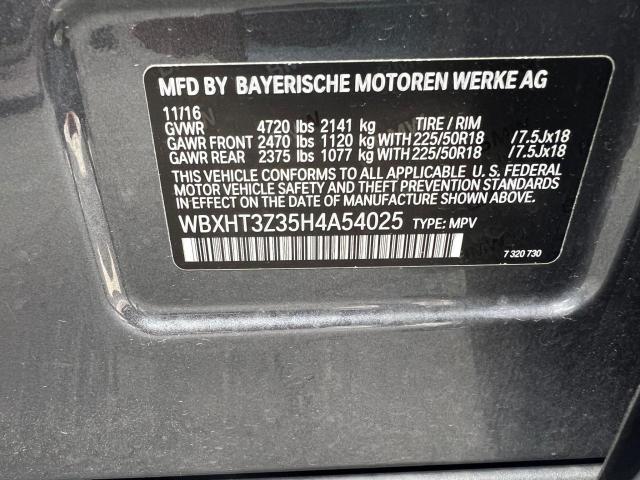 WBXHT3Z35H4A54025 - 2017 BMW X1 XDRIVE28I CHARCOAL photo 10