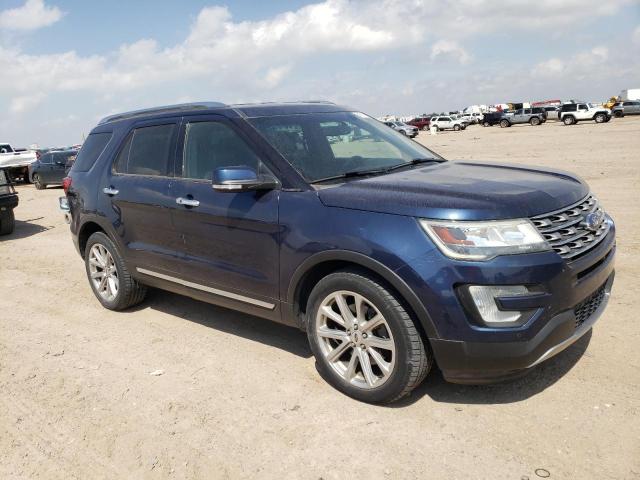 1FM5K8F84GGA46634 - 2016 FORD EXPLORER LIMITED BLUE photo 4