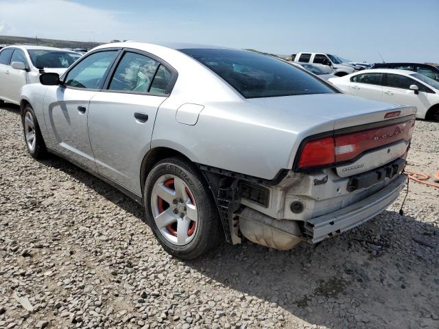 2C3CDXATXDH677131 - 2013 DODGE CHARGER POLICE SILVER photo 2