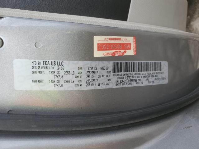 2C4RC1EG1HR584789 - 2017 CHRYSLER PACIFICA TOURING L PLUS SILVER photo 13