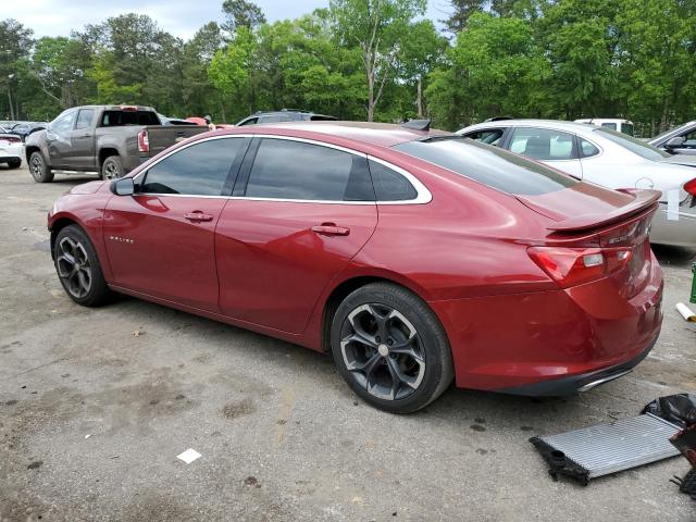 1G1ZG5ST6KF188202 - 2019 CHEVROLET MALIBU RS MAROON photo 2