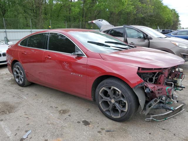 1G1ZG5ST6KF188202 - 2019 CHEVROLET MALIBU RS MAROON photo 4