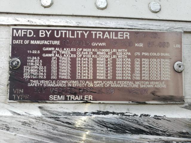 1UYVS2535HG812008 - 2017 UTILITY TRAILER Weiß Foto 10