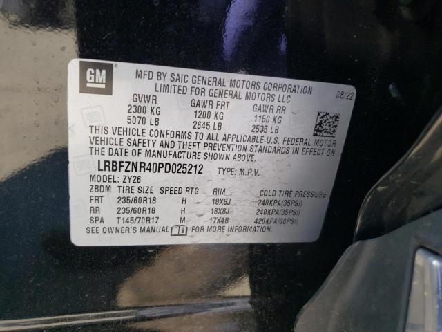 LRBFZNR40PD025212 - 2023 BUICK ENVISION ESSENCE Siyah fotoğraf 12