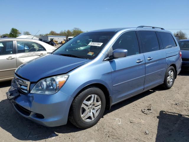 5FNRL38425B092342 - 2005 HONDA ODYSSEY EX BLUE photo 1