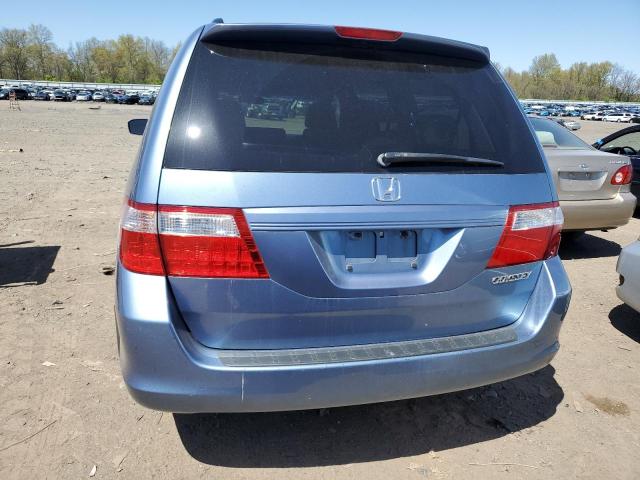 5FNRL38425B092342 - 2005 HONDA ODYSSEY EX BLUE photo 6