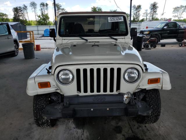 1J4FA59S52P709617 - 2002 JEEP WRANGLER / SAHARA WHITE photo 5