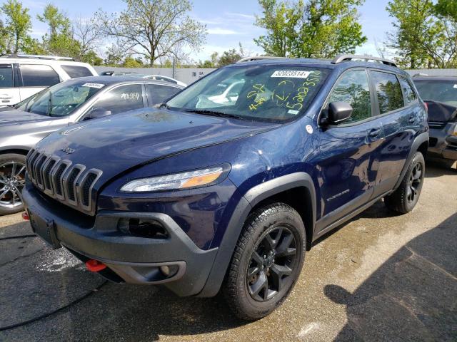 1C4PJMBS5GW168368 - 2016 JEEP CHEROKEE TRAILHAWK BLUE photo 1