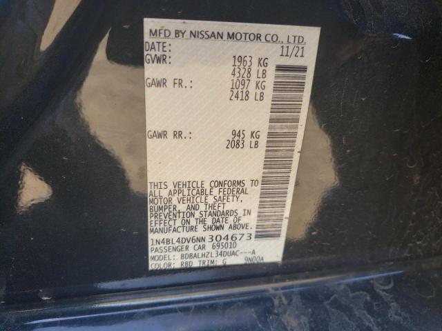 1N4BL4DV6NN304673 - 2022 NISSAN ALTIMA SV GRAY photo 13