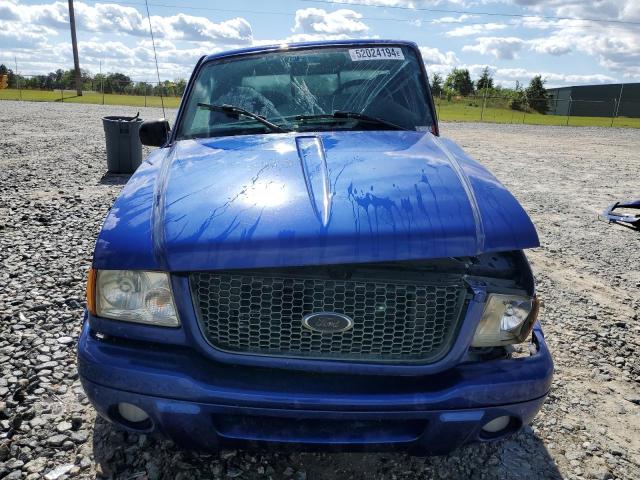 1FTYR10U43PB33499 - 2003 FORD RANGER BLUE photo 5