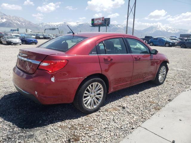 1C3CCBBB2DN694573 - 2013 CHRYSLER 200 TOURING RED photo 3