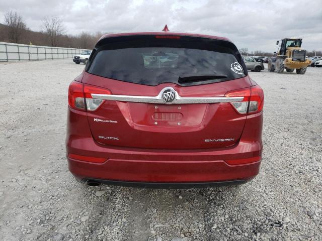 LRBFXASA4HD104253 - 2017 BUICK ENVISION PREFERRED MAROON photo 6