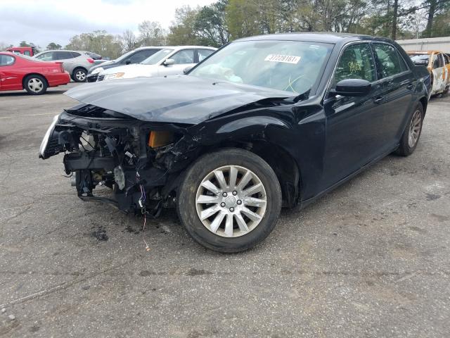 2C3CCAAG6EH212849 - 2014 CHRYSLER 300 BLACK photo 2