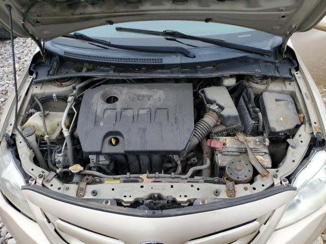 2T1BU4EE0BC548291 - 2011 TOYOTA COROLLA BASE GOLD photo 11