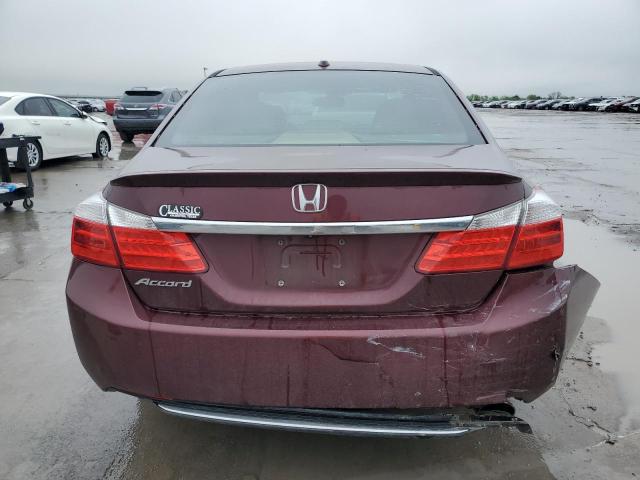 1HGCR2F82EA067620 - 2014 HONDA ACCORD EXL BURGUNDY photo 6