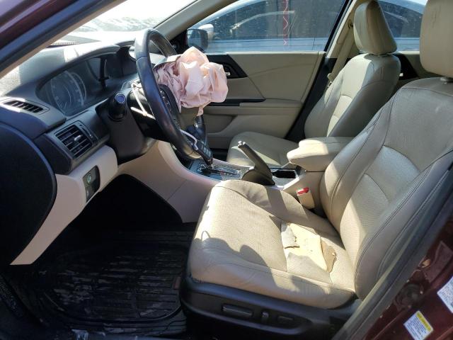 1HGCR2F82EA067620 - 2014 HONDA ACCORD EXL BURGUNDY photo 7