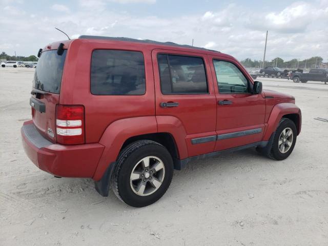 1J8GN28K68W266612 - 2008 JEEP LIBERTY SPORT RED photo 3