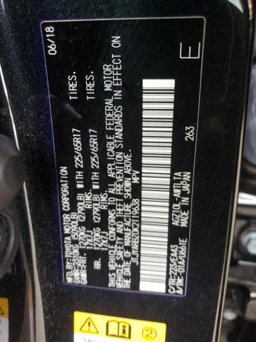 JTJYARBZ0K2119638 - 2019 LEXUS NX 300 BASE შავი ფოტო 13