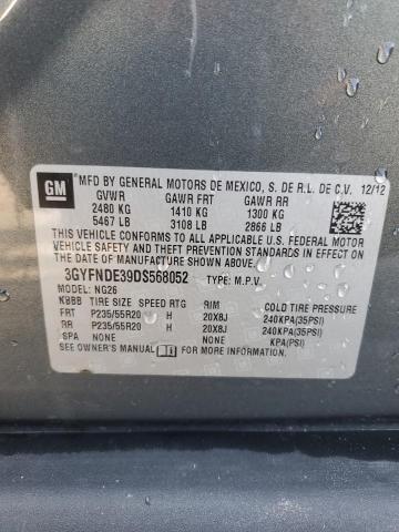 3GYFNDE39DS568052 - 2013 CADILLAC SRX PERFORMANCE COLLECTION Zielony zdjęcie 14