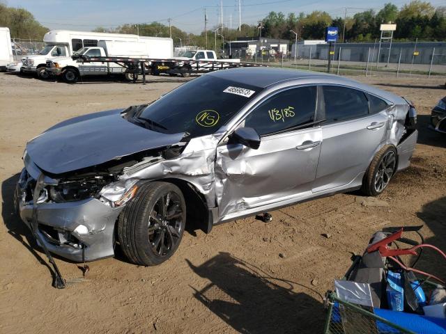 2HGFC2F88KH529884 - 2019 HONDA CIVIC SPORT 银色 照片 1