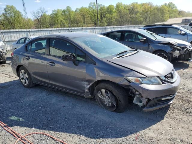 2HGFB2F50EH546773 - 2014 HONDA CIVIC LX GRAY photo 4